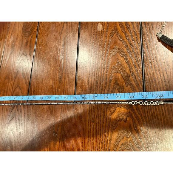 Castle and Sword long, silver-tone necklace! - Picture 6 of 6